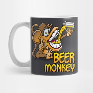 Beer Monkey Toon Mug